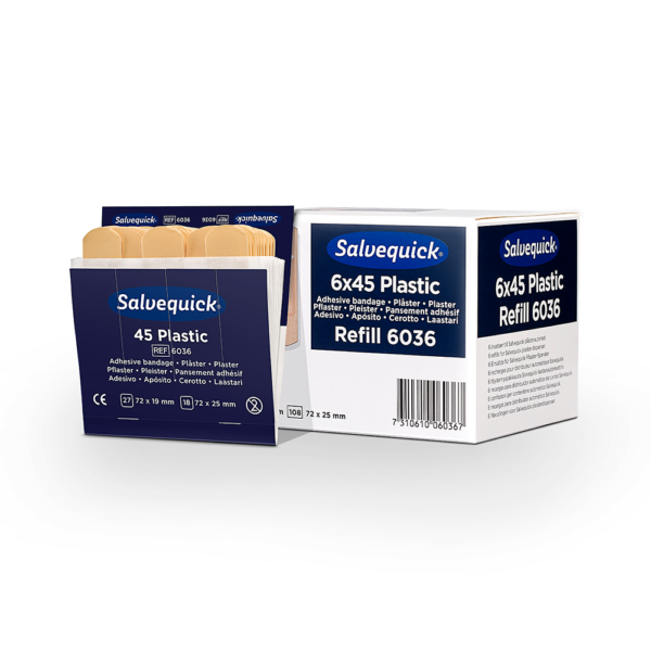 Salvequick plastplåster 6 st refiller/ask