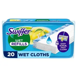 Swiffer Wet Fuktiga Rengöringsdukar för Golv Citron 20 st