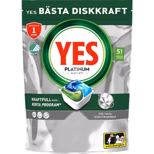 Yes Platinum All In One diskmaskinstabletter 51 st